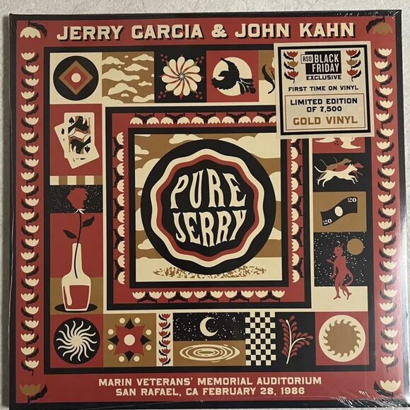 Jerry Garcia & John Kahn Pure Jerry 2-LP ~ RSD Blk Fri 2023 ~ Gold ~ New/Sealed! - Picture 2 of 4